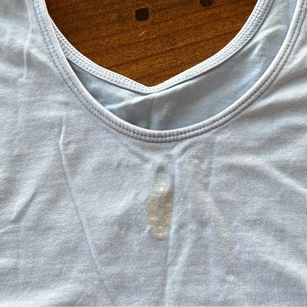 Free people Movement light blue cropped tank top